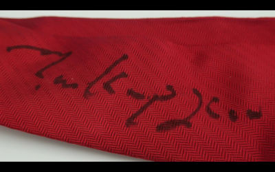 Autographed tie